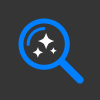 Search Icon with Stars